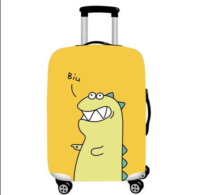 Unisex stretchable suitcase cover with cute alpaca design, elastic protective cover for hard-shell and fabric suitcases Kalsten