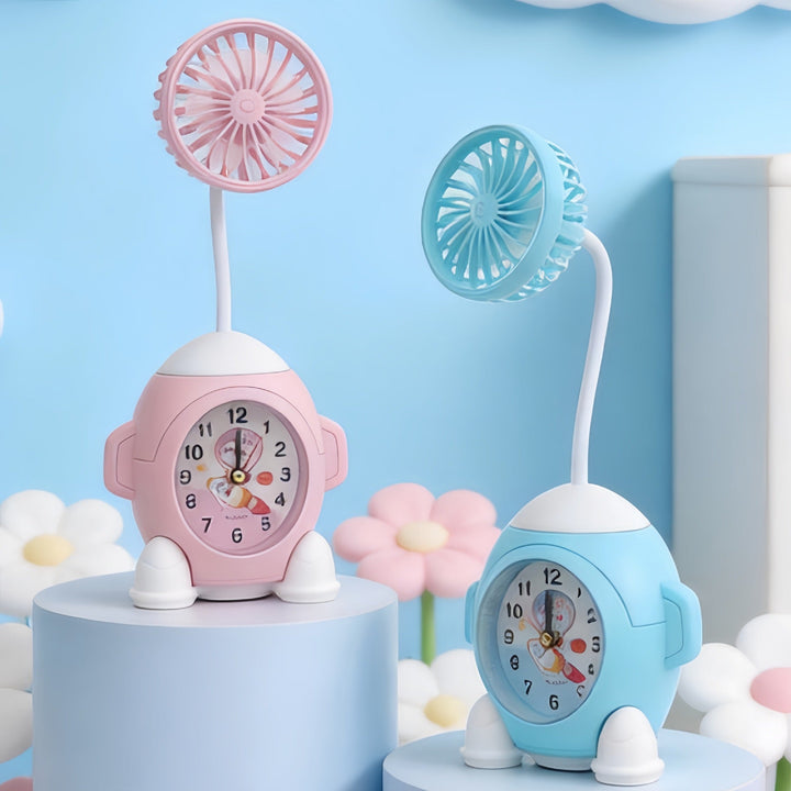 Women Multifunctional Table Clock with Fan Kalsten