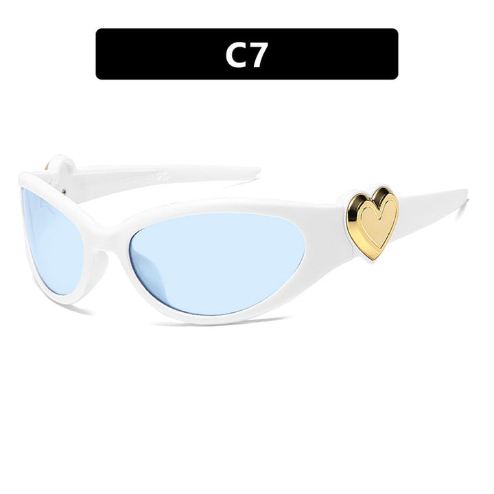 Ladies fashionable sunglasses with heart-shaped detail Kalsten