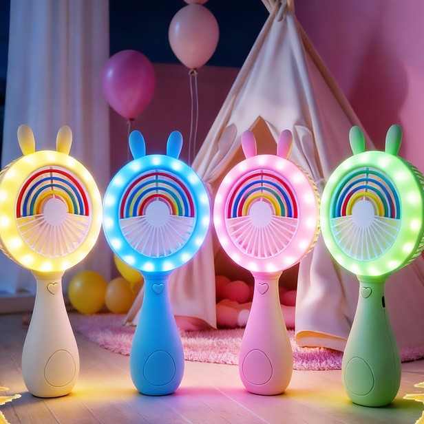 Unisex Portable Mini Fan in Cute Bunny Design Kalsten