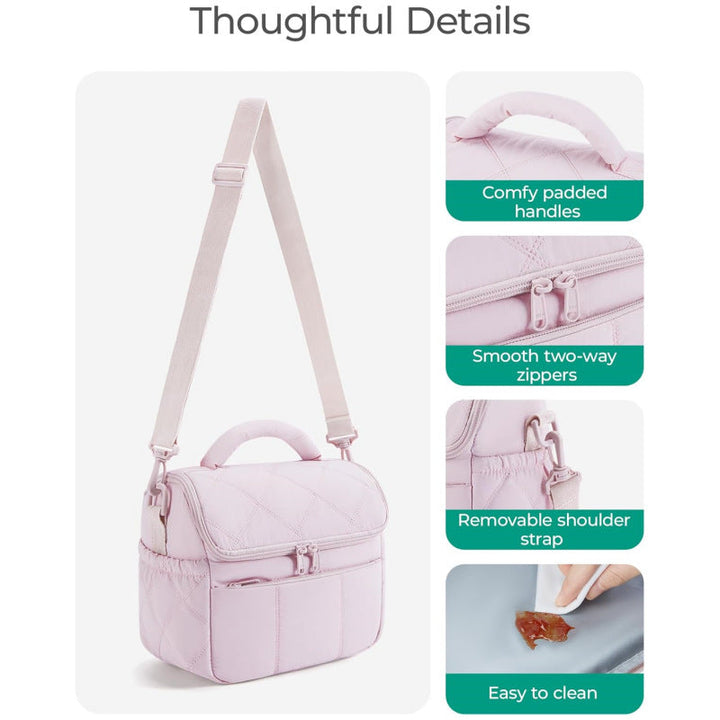 Insulated cosmetic bag with multiple compartments Kalsten