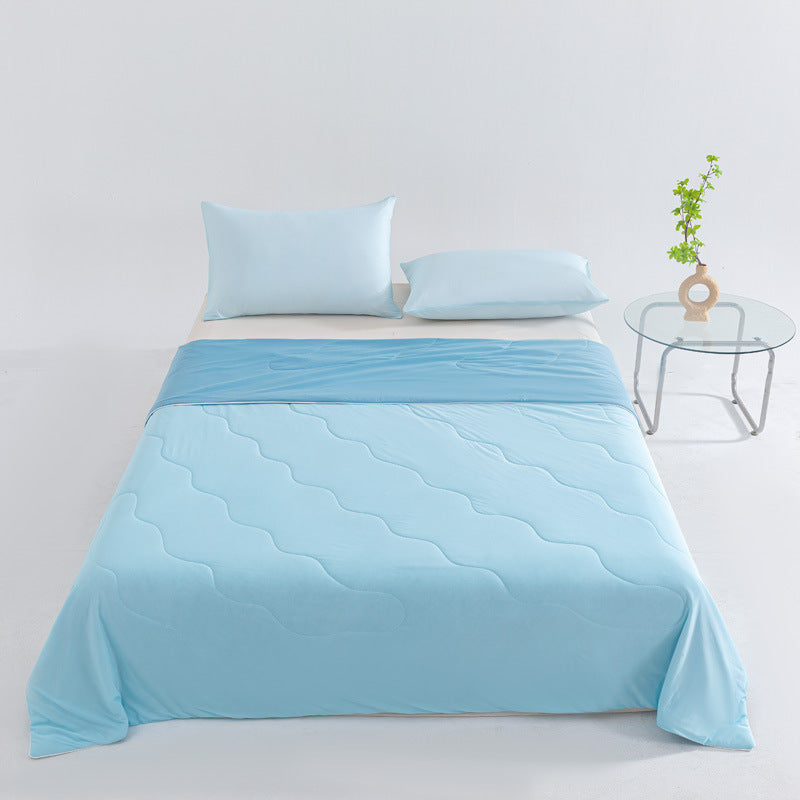 Unisex nan breathable summer blanket with cooling microfiber filling and light quilting Kalsten