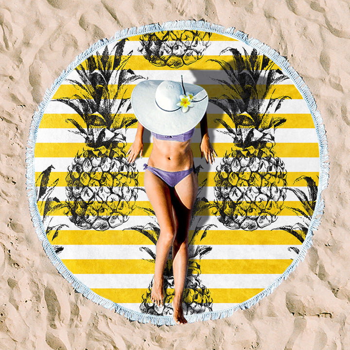 Rundstrand towel with unique sunset design Kalsten