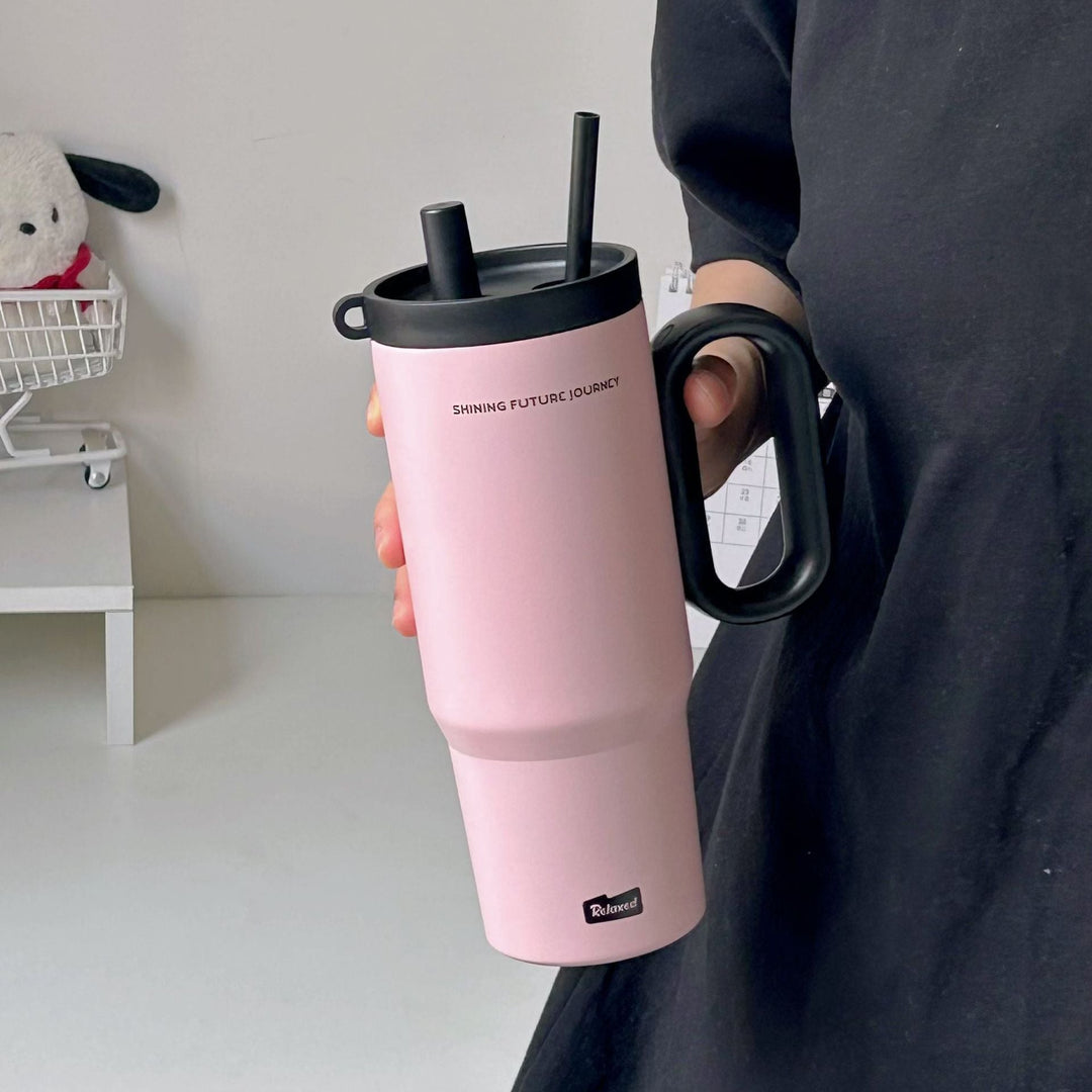 Women's thermos cup with practical double drinking system Kalsten