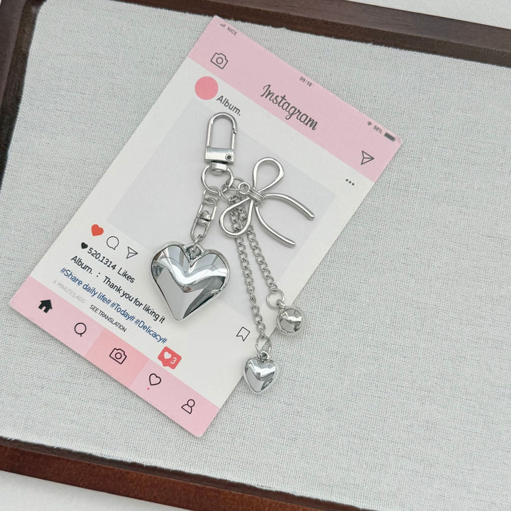 Heart-Shaped Pendant Keychain Kalsten