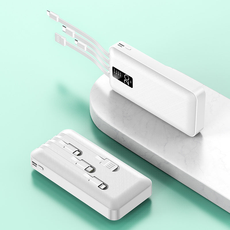 Powerful power bank with integrated multi-cable Kalsten