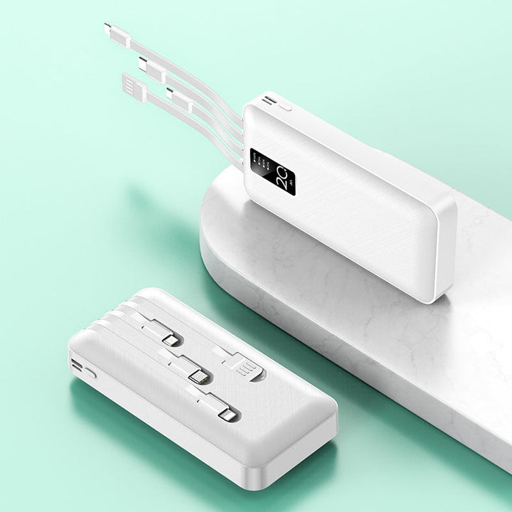Powerful power bank with integrated multi-cable Kalsten