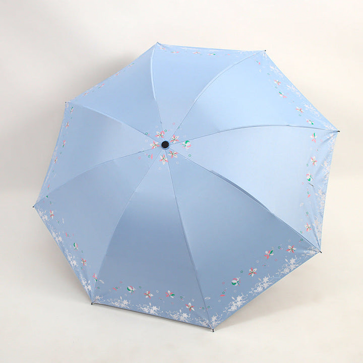 Women's Foldable Umbrella with Floral Patterns Kalsten