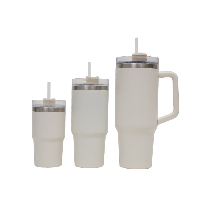 Women's Thermo Drinking Cup with Ergonomic Handle and Practical Straw Kalsten