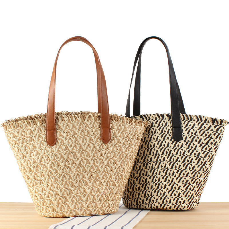 Elegant Basket Bag with Fine Pattern Kalsten