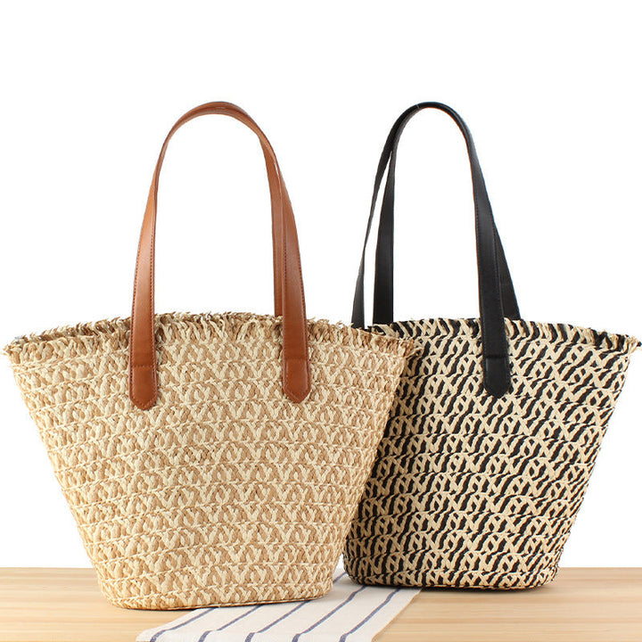 Elegant Basket Bag with Fine Pattern Kalsten