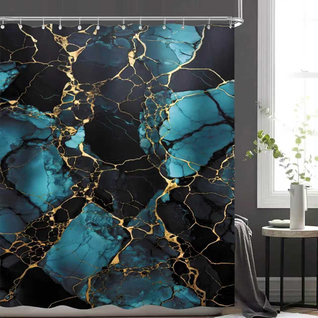 Artistic Marble Texture Shower Curtain Kalsten