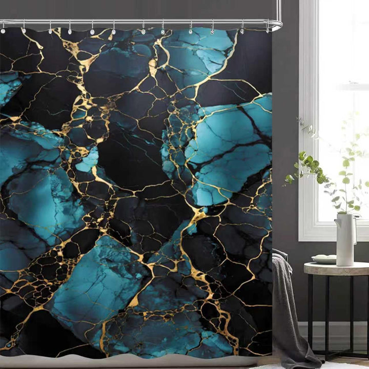 Artistic Marble Texture Shower Curtain Kalsten