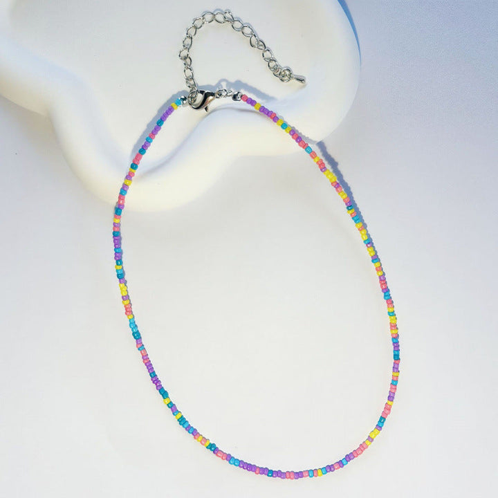 Handcrafted Beaded Choker Necklace Kalsten