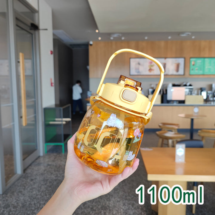 Women colorful and leak-proof water bottle with ergonomic carrying handle Kalsten