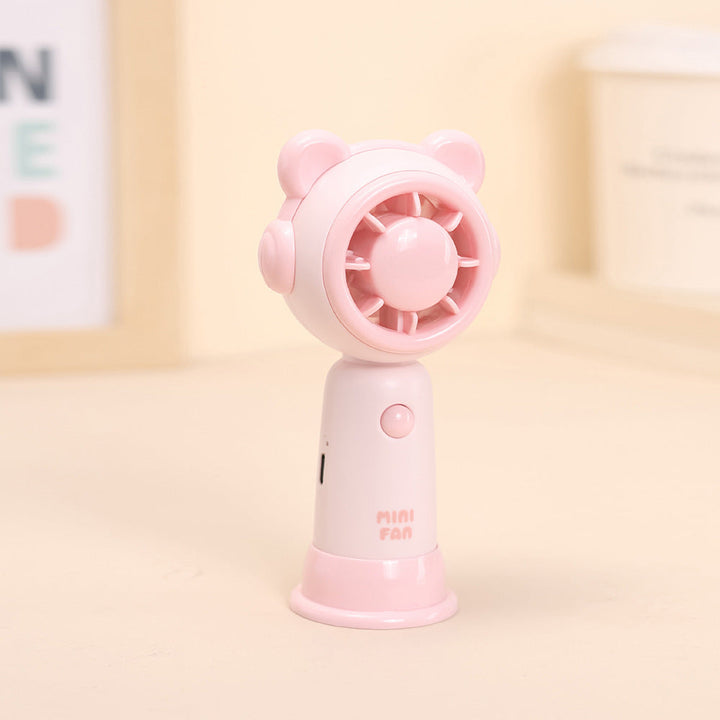Mini Bear-Themed Rechargeable Handheld Fan Kalsten