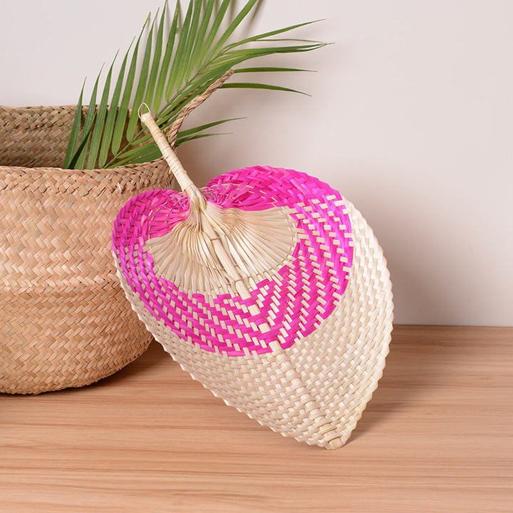 Women handmade fan made of natural material Kalsten