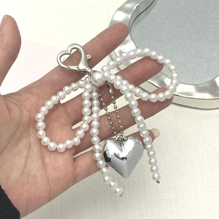 Elegant Pearl Bow Keychain Kalsten