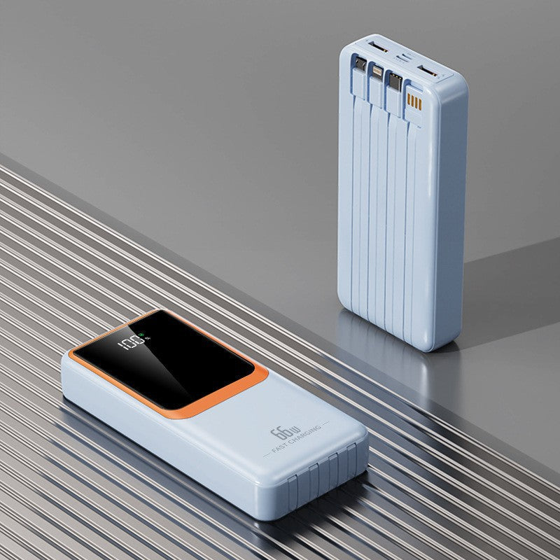 Portable power bank with 66W fast charging technology and LCD display Kalsten