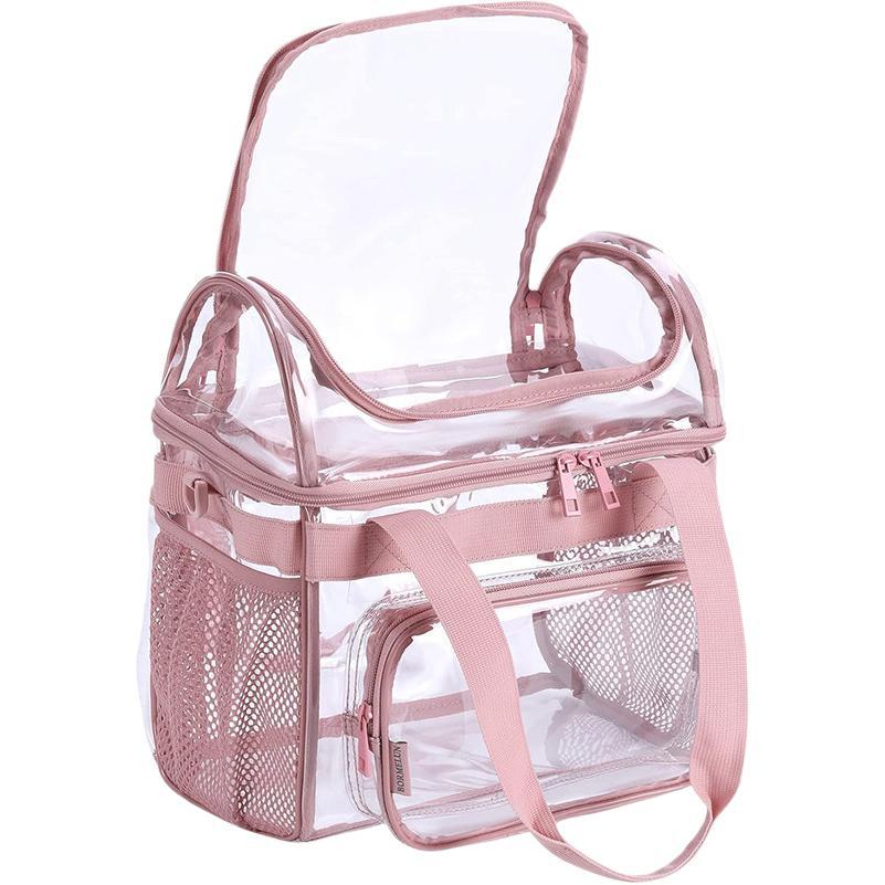 Transparent tote bag with breathable mesh inserts Kalsten