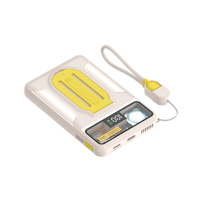 Portable power bank with integrated wireless charging station and precise LCD display Kalsten