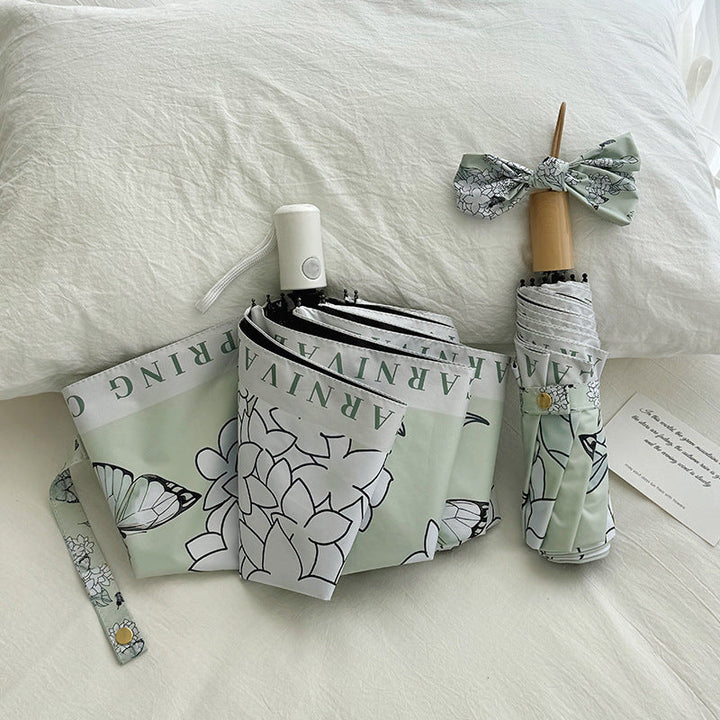 Women's Folding Umbrella with Innovative Floral Design Kalsten