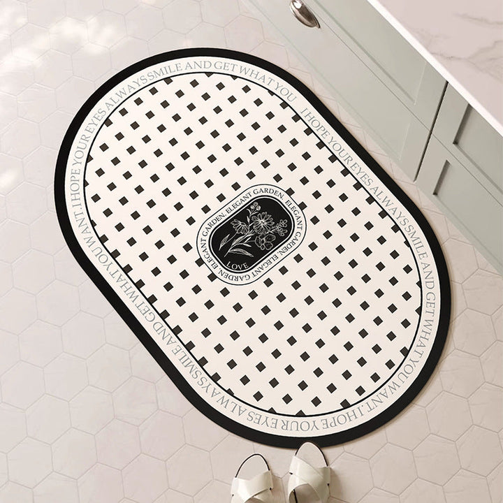Decorative Floral Bath Mat Kalsten