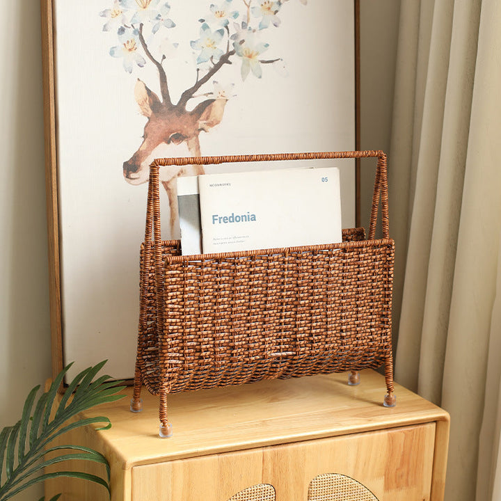 Unisex Handwoven Newspaper and Magazine Stand Kalsten