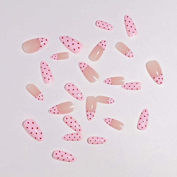 Artistic Polka Dot Press-On Nail Design Kalsten