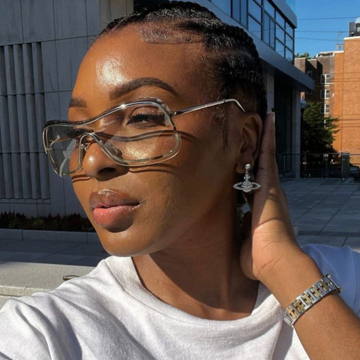 Women's sporty oversized sunglasses with elegant design Kalsten