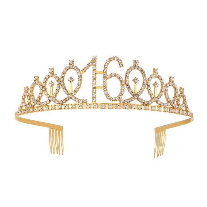 Women's Crystal-Embellished Tiara with Elegant Design Kalsten