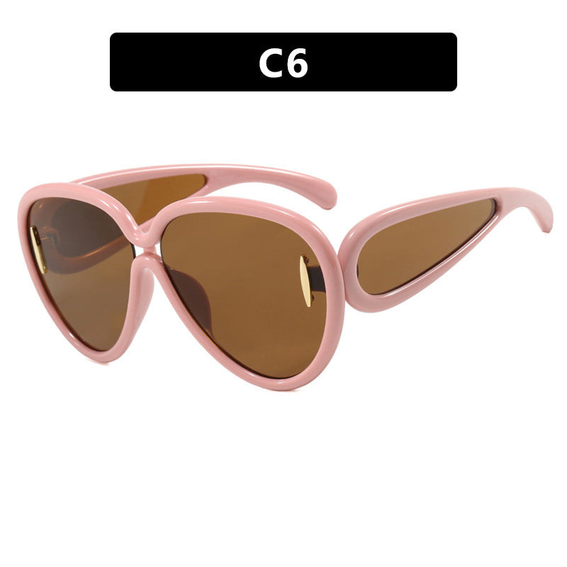 Women extravagant sunglasses in creative design Kalsten