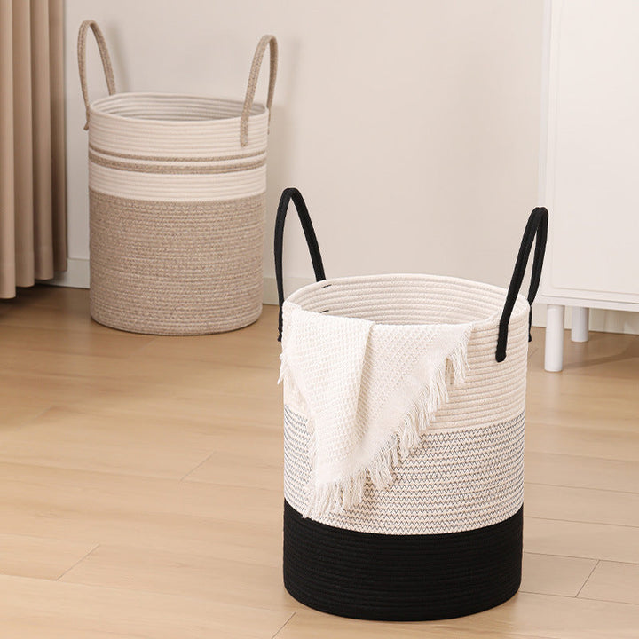 Women's decorative storage basket with two practical handles Kalsten