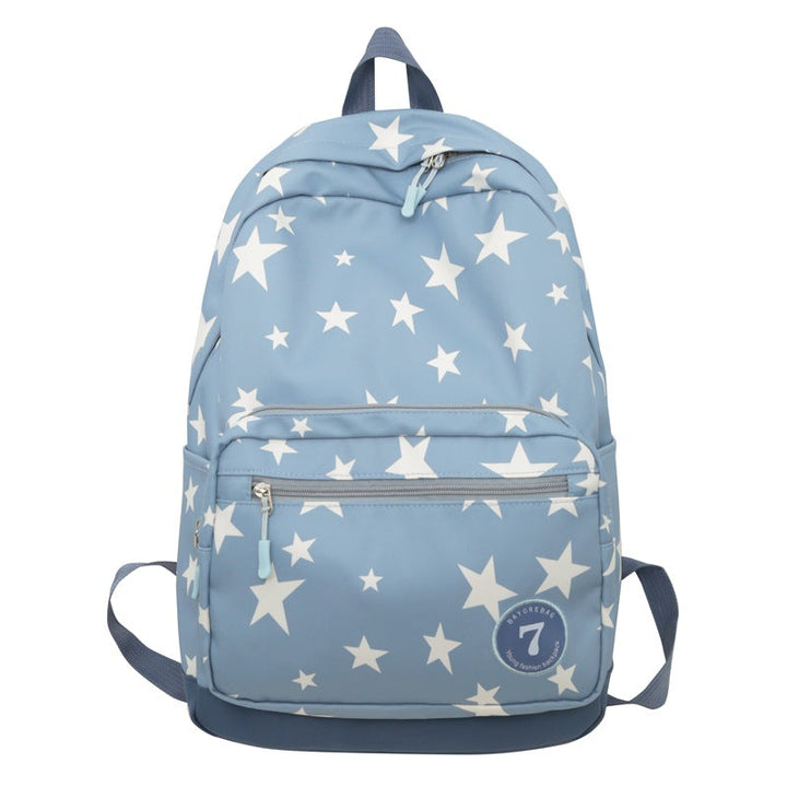 Star Print Casual School Backpack Kalsten