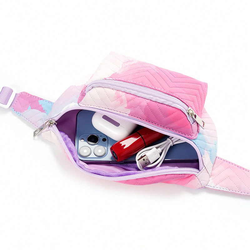 Waist bag with heart-shaped design and multiple compartments Kalsten