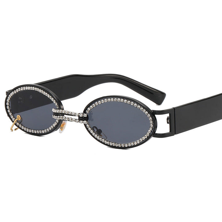 Women extravagant fashionable sunglasses with rhinestone-adorned frame Kalsten