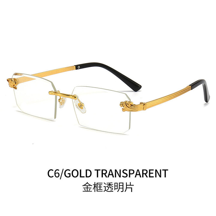 Ladies Fashion Sunglasses with Faceted Frame and Luxurious Accents Kalsten