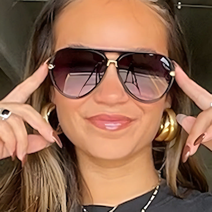 Women's fashion pilot sunglasses with elegant metal accents Kalsten
