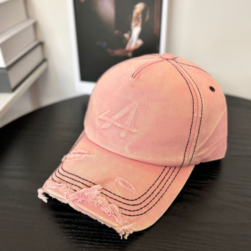 Women's Distressed Vintage Style Baseball Cap Kalsten