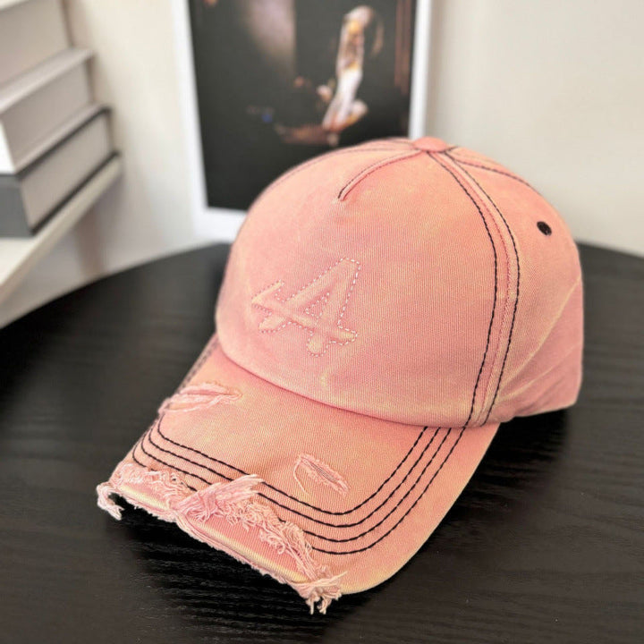 Women's Distressed Vintage Style Baseball Cap Kalsten
