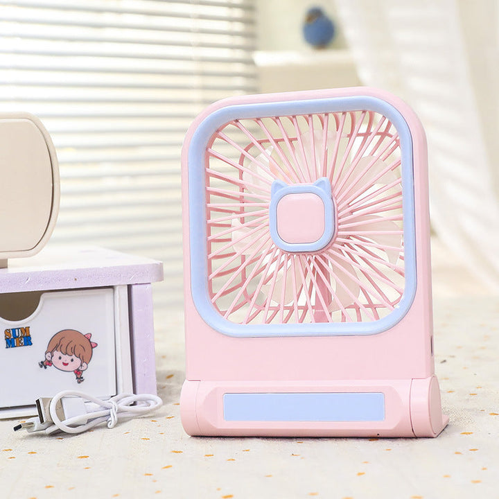 Ladies Portable Table Fan with Cat Design Kalsten