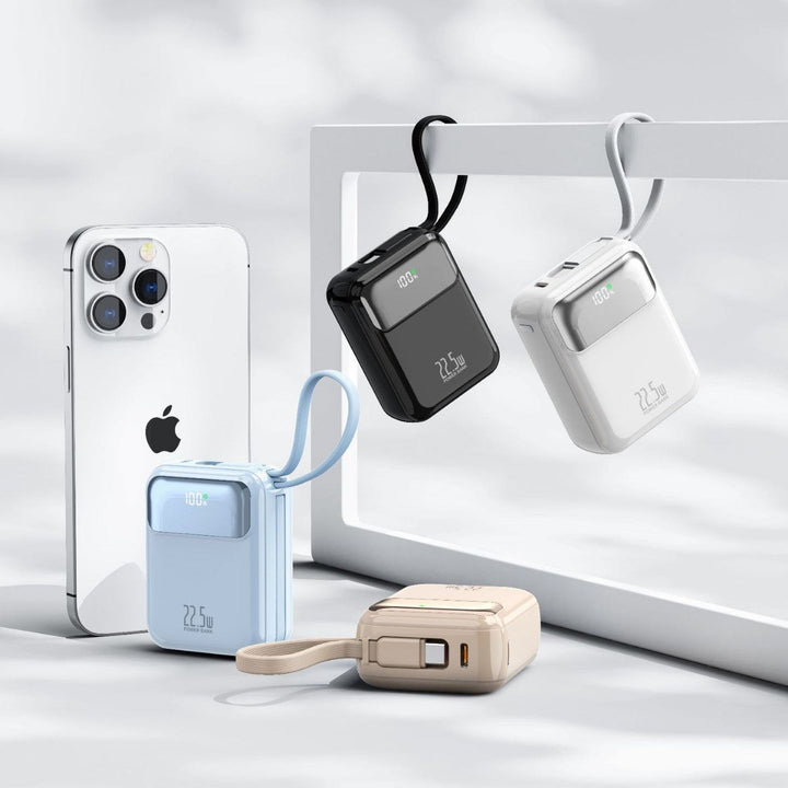 Compact power bank with multifunctional connection and digital charging display Kalsten