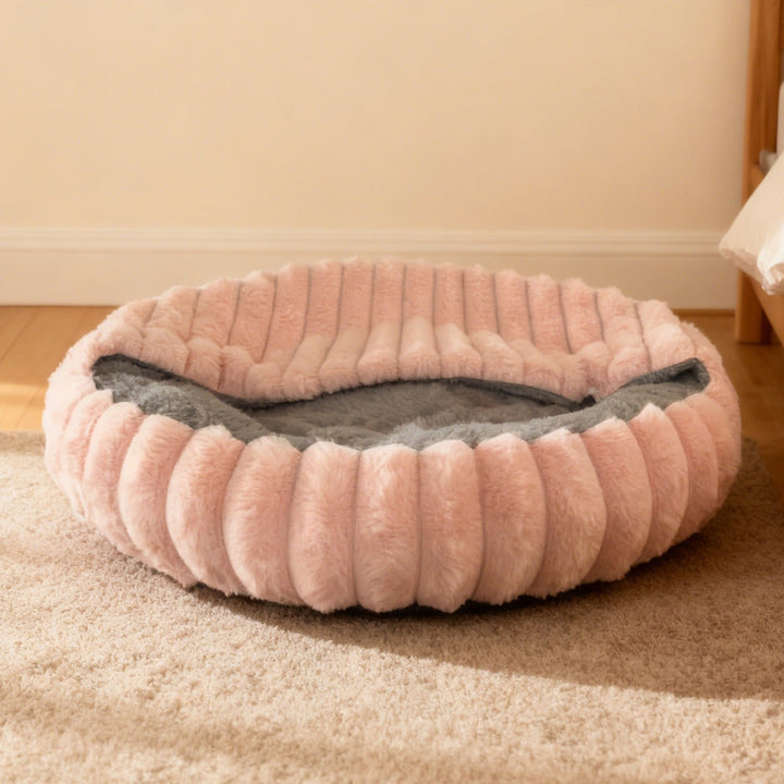 Ladies Cozy and Round Pet Bed with High Edge Kalsten