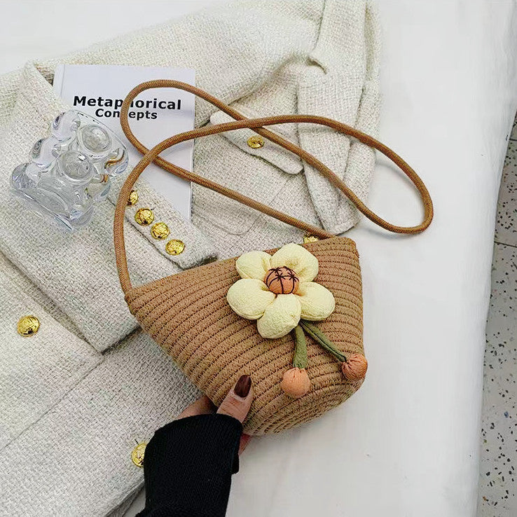 Flower-embellished shoulder bag Kalsten