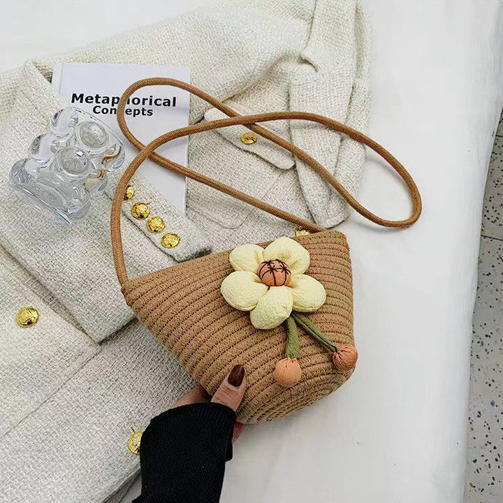 Flower-embellished shoulder bag Kalsten