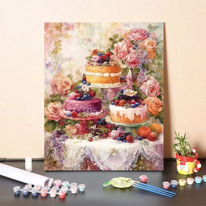DIY Dessert-Themed Paint by Numbers Art Kit Kalsten