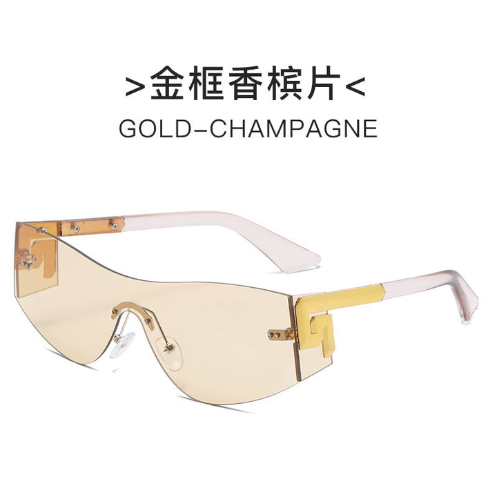 Women's futuristic oversized sunglasses with striking design Kalsten