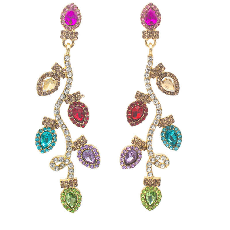 Vibrant Floral-Inspired Drop Earrings Kalsten