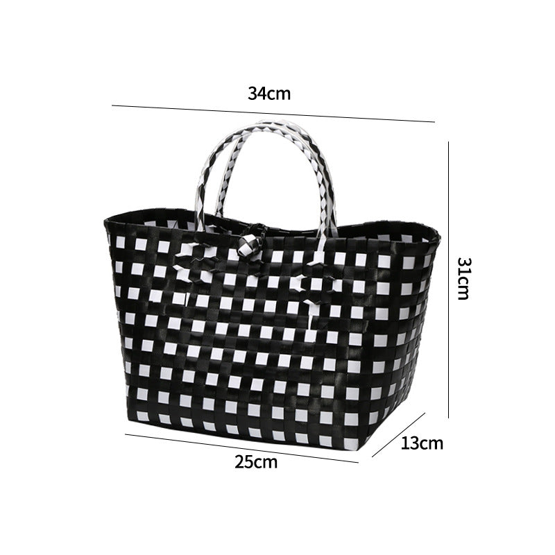 Large Capacity Woven Shopping Tote Kalsten