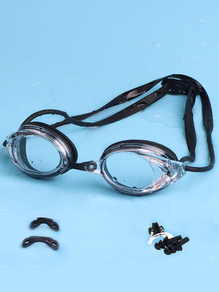 Swimming goggles with adjustable head strap and comfort nose piece Kalsten